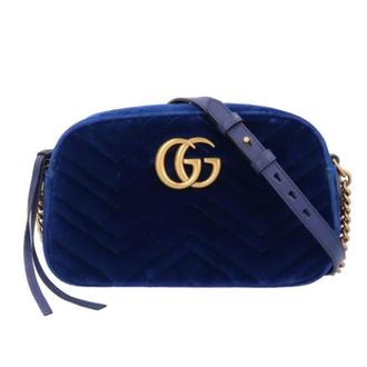 Gucci Pre-owned Cross Body Bags, female, Blue, Size: ONE SIZE Pre-owned Fabric gucci-bags