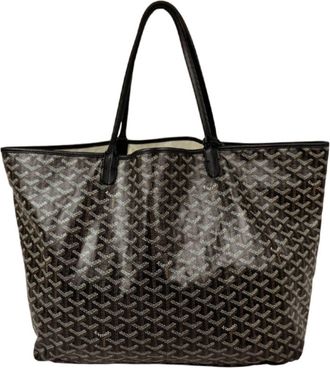 Goyard Black Brown White Pvc Tote Bag (Pre-Owned)