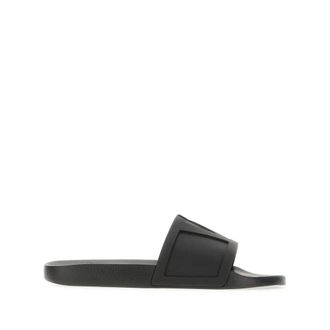 Valentino Garavani Coolside Rubber Slide Slippers - Heren - Sandalen - Zwart - 42 EU - Schoenen