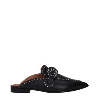 Givenchy Slippers En Klompen Dames Leer Zwart