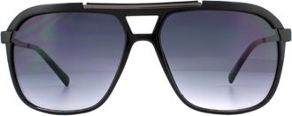 Guess Zonnebril GG2121 01B Glanzende Zwarte Rookverloop
