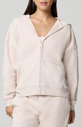 Florence By Mills Cozy Crush Oversize Zip Hoodie in Quartz at Nordstrom, Size Xx-Large