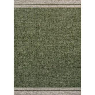 Jonathan Y Designs Alda Modern Minimalist Mingled Solid Indoor/Outdoor Area Rug in Green/cream at Nordstrom, Size 5Ft 0In X 8Ft 0In