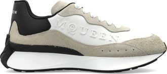 Alexander McQueen Sprint Runner Sneakers - Heren - Sneakers - Beige - 43 EU - Leer - Schoenen