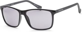 Calvin Klein Mens 58mm Black Sunglasses