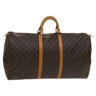Louis Vuitton Tweedehands Canvas Louis Vuitton tassen - Dames - Pre-owned - Bruin - Maat: ONE Size Leer