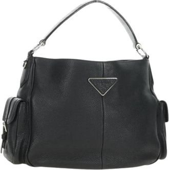 Prada Pre-owned Vintage Schoudertas - Dames - Vintage Schoudertas - Zwart - ONE Size - Leer - Vintage