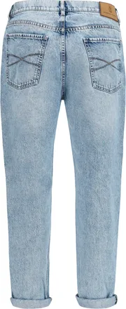 Brunello Cucinelli Mens Straight-Leg Turn-Up Jeans Light Denim Cotton
