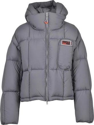 Dekker Loran Down Jacket - Dames - Winterjassen - Grijs - S - Leer - Jassen