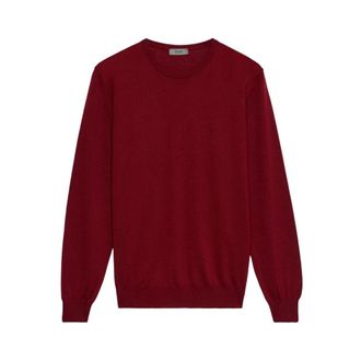 Ferrante Round-neck Knitwear, male, Red, Size: L Crew Neck