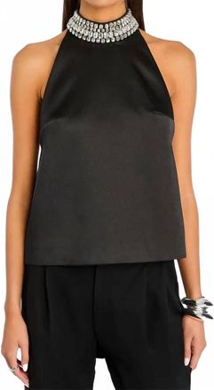Retrof&ecirc;te Ardiana Embellished Top In Black