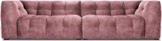 BLOOMINGLOFT 4-Sitzer Designsofa Vesta mit Samtbezug