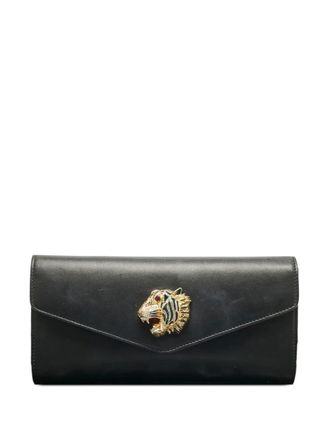 Gucci Rajah leather clutch bag - Black