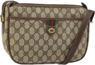 Gucci Pre-owned Cross Body Bags, female, Beige, Size: ONE SIZE Pre-owned Plastic Cross Body Bag