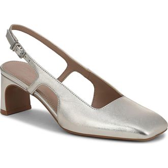 Naturalizer Carmen Slingback Pump in Silver Sand at Nordstrom, Size 12