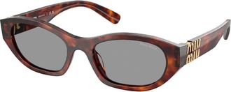 Miu Miu MUA03SF Asian Fit 21C40O Womens Sunglasses Tortoiseshell Size 53