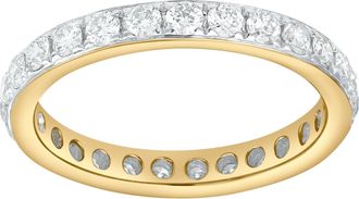 LuvMyJewelry Averine 1.00 Ct Natural Diamond Eternity Band 14K Gold Ring