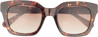 Kate Spade New York camryns 50mm gradient polarized square sunglasses in Havana Gold at Nordstrom Rack