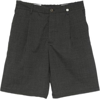 Myths Pleated Belt-loop Shorts