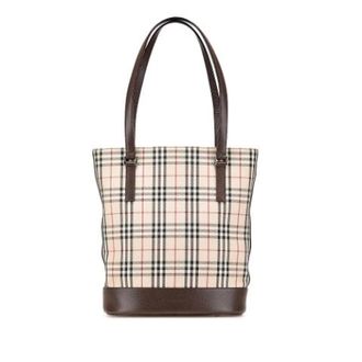 Burberry Pre-owned Tote Bags, female, Beige, Size: ONE SIZE Pre-owned Canvas Tote Bag