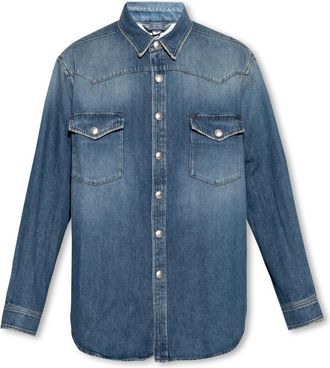 Burberry Harkgate Denim Overhemd - Heren - Spijkeroverhemden - Blauw - L - Denim - Overhemden