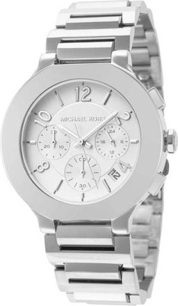 Michael Kors Oversized Gramercy Chronograph Quartz Silver Dial Watch MK7522
