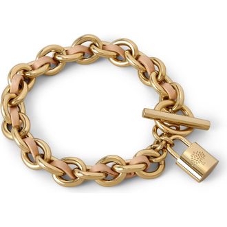 Mulberry Lily Leather Chain Bracelet Small in Crumpet at Nordstrom