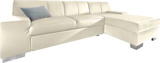 Domo Collection Ecksofa »Star, zeitlose Formensprache, elegante Optik, L-Form« wahlweise mit Bettfunktion