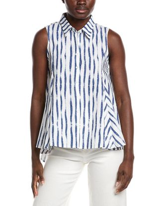 Gracia High Low Sleeveless Printed Top
