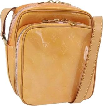 Louis Vuitton Pre-owned Cross Body Bags, female, Orange, Size: ONE SIZE Pre-owned Vintage Patent Leather Shoulder Bag
