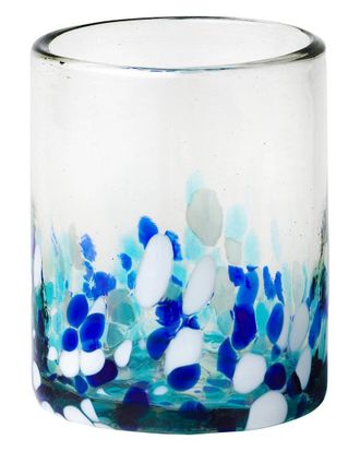 10 Strawberry Street Set Of 6 Bahia Dof Handblown Mexican Glasses