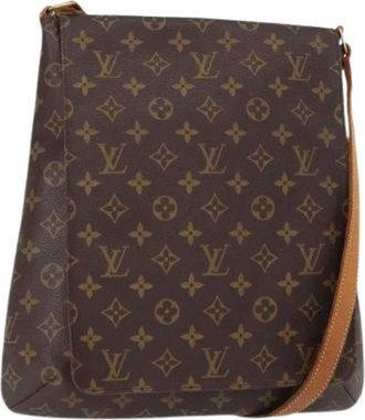 Louis Vuitton Pre-owned Cross Body Bags, female, Brown, Size: ONE SIZE Pre-owned Vintage Canvas Cross Body Bag