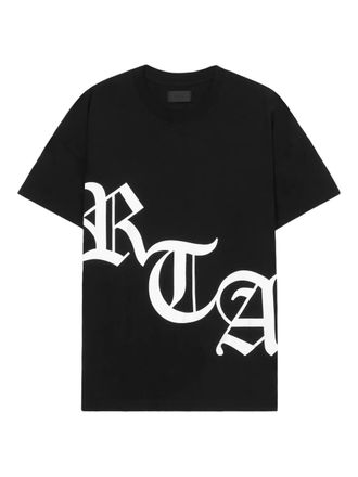Rta Old English logo T-shirt - men - Cotton - L - Black