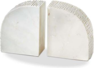 Tag Arch Marble Bookends - Elegant White Decor for Home Office at Nordstrom