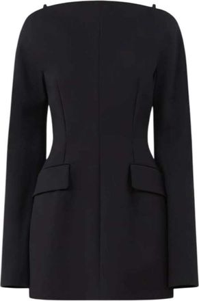 Sportmax Sportmax Kurzes, tailliertes Cady-Kleid Schwarz