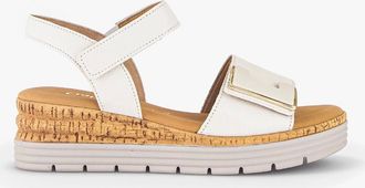 Gabor Womens Gabor SHOUT Womens Ankle Strap Sandals Cream - Size: 8