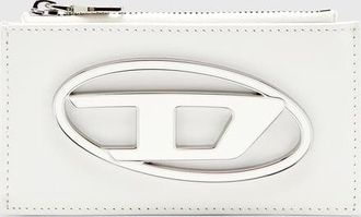 Diesel Flat card holder in nappa leather - Card cases - Woman - White