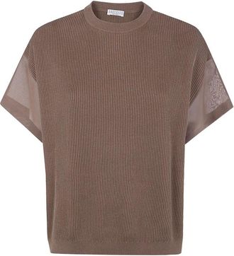 Brunello Cucinelli Short Sleeves Sweater