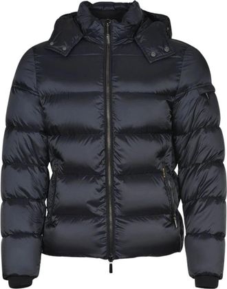 Moorer Brett SH - Heren - Gewatteerde jassen - Blauw - M - Nylon - Jassen
