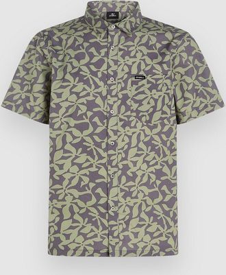 O'Neill Og Eco S/Slv Standard Leaf Hemd gr&uuml;n