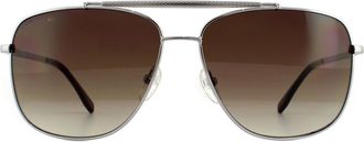 Lacoste Aviator unisex gouden groene zonnebril