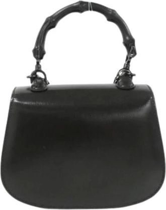 Gucci Pre-owned Bamboo 1947 Borsa a Spalla in Pelle - - Pre-owned - Donna - Nero - ONE SIZE