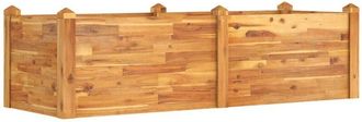 vidaXL Jardinera arriate madera maciza acacia 160x60x44 cm vidaXL