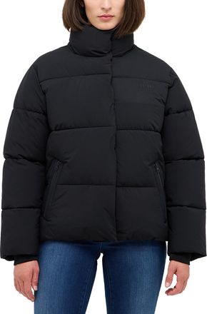 Mustang Outdoorjacke MUSTANG Damen Style Gillian, Damen, Gr. XL, schwarz, Popeline, 100% Polyester, unifarben, relaxed fit, Jacken Outdoorjacke