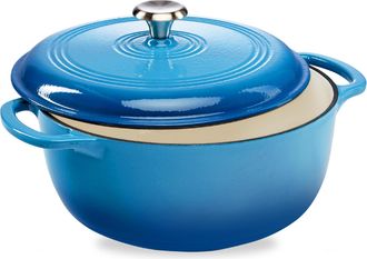 Best Choice Products 6 Quart Enamel Cast-Iron Dutch Oven, Heavy-Duty Cookware w/ Dual Handles, Lid