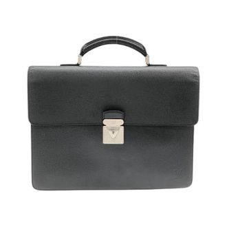 Louis Vuitton Pre-owned Taiga Laguito Leren Aktetas - Heren - Vintage Handtas - Grijs - ONE Size - Leer - Vintage