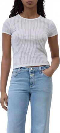 Closed Slim Fit T-Shirt In White
