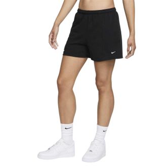 Nike Dames/Dames Fleece Elastische Taille Relaxed Fit Sweat Shorts (Zwart)
