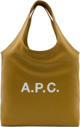 A.P.C. Ninon Tote Bag - Dames - Shoppers - Groen - ONE Size - Polyester - Tassen