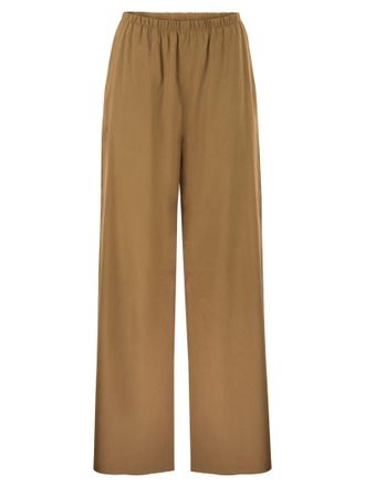 Max Mara Mxpdestino Hose mit weitem Bein aus Leinen und Viskose